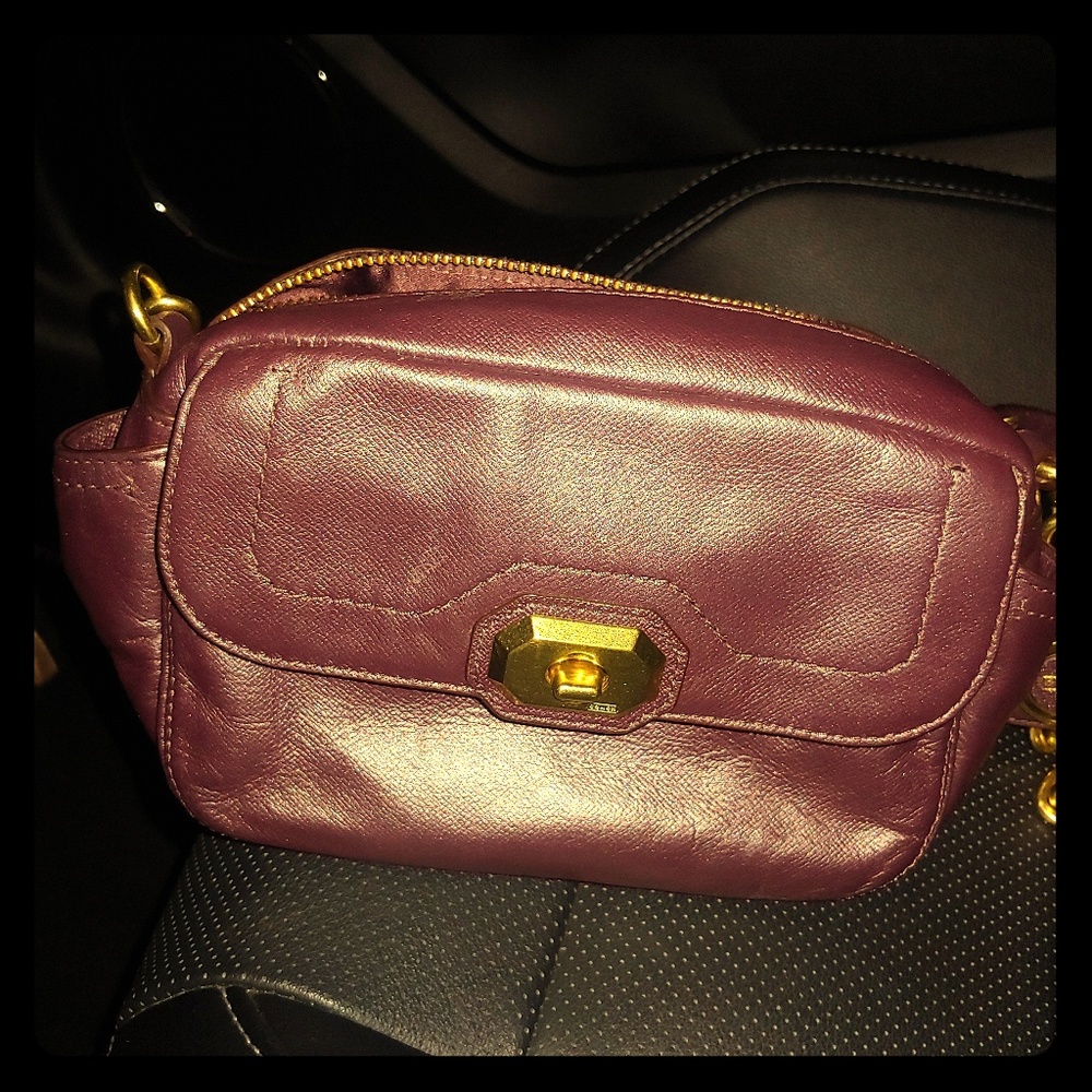 Authentic Coach Crossbody Plum